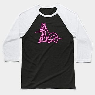 Running Neon Horse Baseball T-Shirt